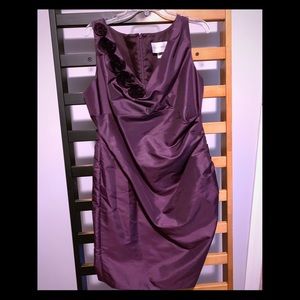 Plum cocktail dress